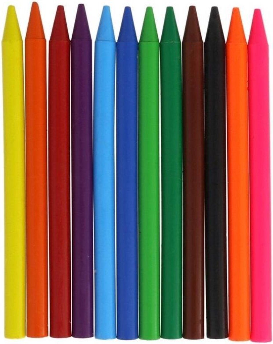 MILAN Plastipastel Junior Polyethyleen Kleurpotloden - 12 stuks - Multicolor