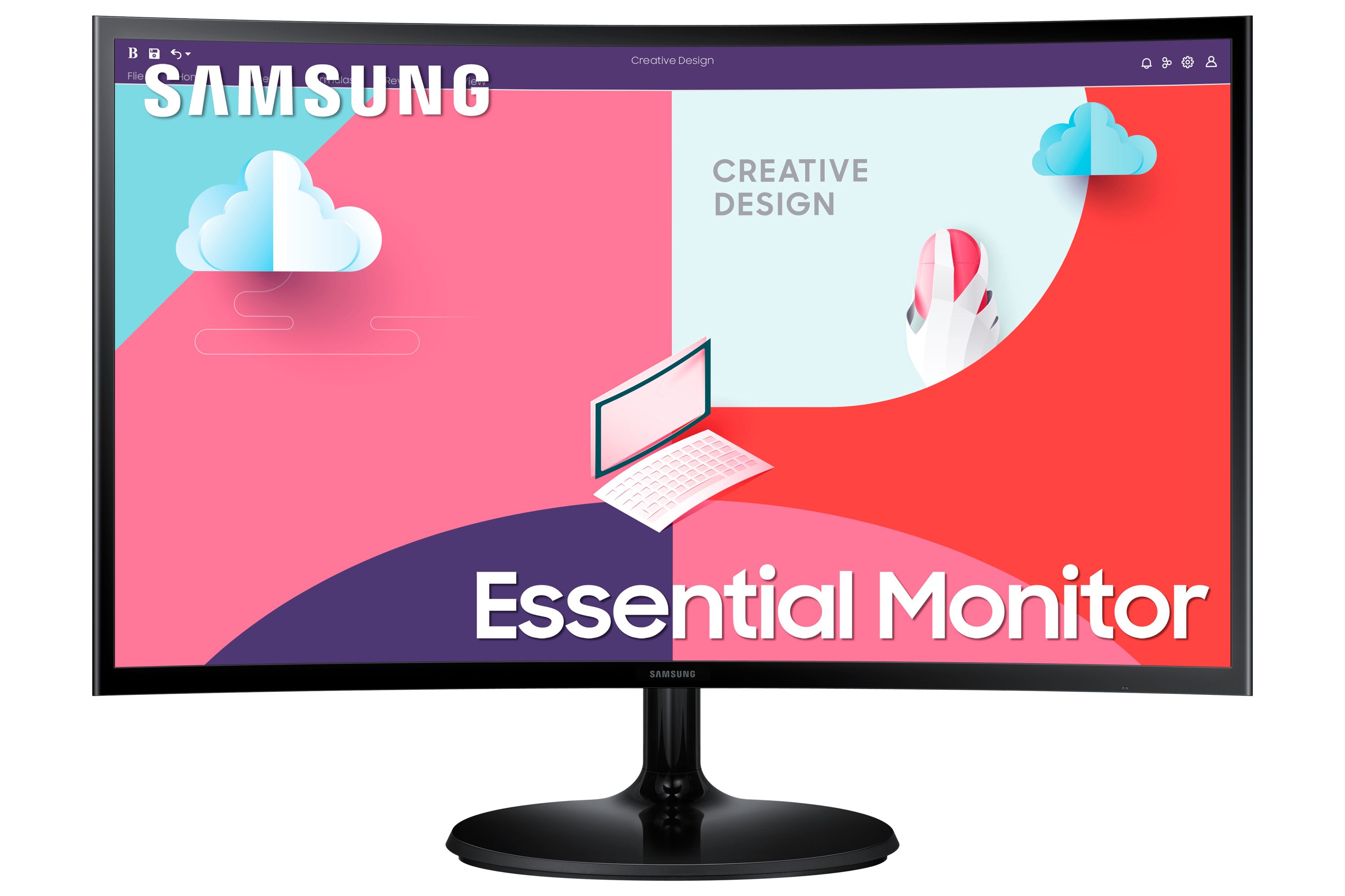 Samsung 24" Full HD Curved Monitor - 75Hz, FreeSync - LS24C364