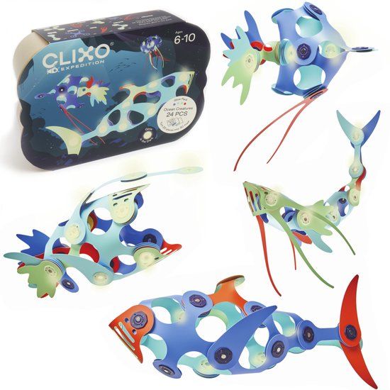 Clixo Ocean Creatures Set van 24