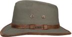 Hatland UV Fedora hoed voor heren - Rayburn - Olijfgroen - maat M