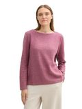 TOM TAILOR Sweatshirt voor dames, 35895 - Pink Velvet Melange, XXL