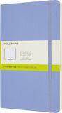 Moleskine Notitieboek Large (13x21 cm) Blanco Zachte Kaft Hydrangea Blauw