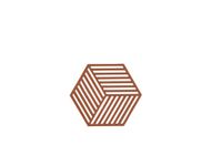 Zone Denmark Hexagon Pannenonderzetter Silicone Terracotta