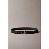 Calvin Klein Ceinture Curve Monogram Buckle Black Taille: 85