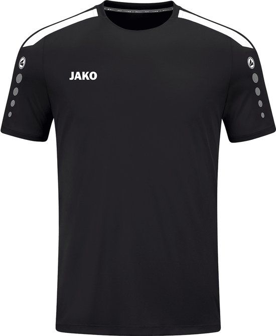 JAKO Shirt Power Korte Mouw Zwart Maat M