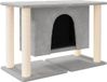 vidaXL Arbre à chat avec poteaux à gratter en sisal 50 cm gris clair
