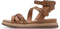 Tamaris - Dames Plateau Sandalen - Bruin - Maat 36