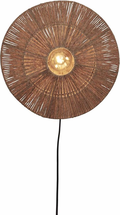 Good&Mojo Wandlamp Iguazu - Jute - Ø40cm - Binnen