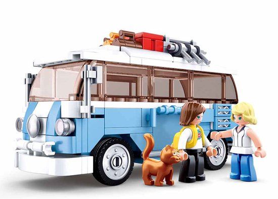 Sluban Klassieke Hippie Bus Bouwstenen - 227 Delen
