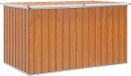 vidaXL Boîte de rangement d'extérieur Acier galvanisé Bois 171 x 99 x 93 cm