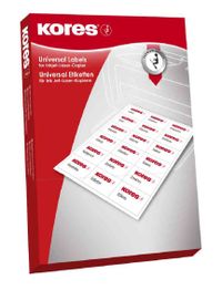 Kores Universele Etiketten 97x42.3mm Wit 500 Vel
