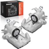 Frankberg 2x Brake Caliper Disc Brake Rear Left Right Aluminium Compatible with C.a.d.d.y III MPV 2KB 2KJ 2CB 2CJ C.a.d.d.y III Box/MPV 2KA 2KH 2CA 2CH Replace# 2K0615423B