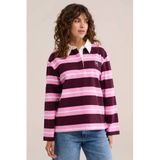 WE Fashion katoenen gestreepte trui - roze