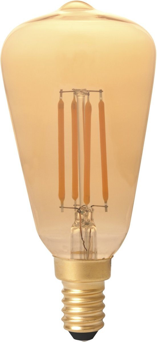 Calex - LED - Filament - lamp - Rustiek - 4W E14 - 320 lumen - Gold 2100K - dimbaar (2 stuks