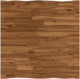 vidaXL Tafelblad 70 x 70 x 3 cm Vierkant Glas Naturel