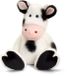 Keel Toys Knuffel Koe - zwart / wit - pluche - knuffeldier - 25 cm
