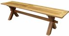 AVH-Collectie Minerva banc de jardin 180 cm pied croisé teck
