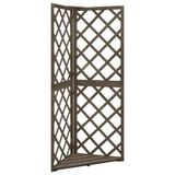 VidaXL Latwerk Hoekmodel 50x50x145 cm Massief Vurenhout