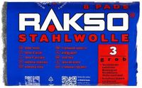 RAKSO 8 Pads No.3 Staal 10 cm