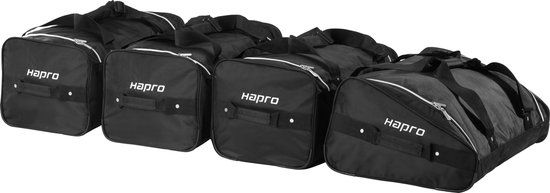 Hapro Dakkoffer Reistassenset - 4-delig - Zwart - Extra large >77 cm