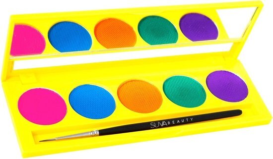 SUVA Beauty Eyeliner UV Brights Palette Vegan, Cruelty Free Multicolours