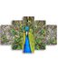 Homemania Wandafbeelding, vlinders, 5 dieren per woonkamer, meerkleurig, 95 x 0,3 x 60 cm, HM205MDF065, MDF
