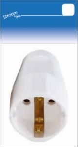 Enzo Kopp Randaarde contra stekker arctic wit - 6641632