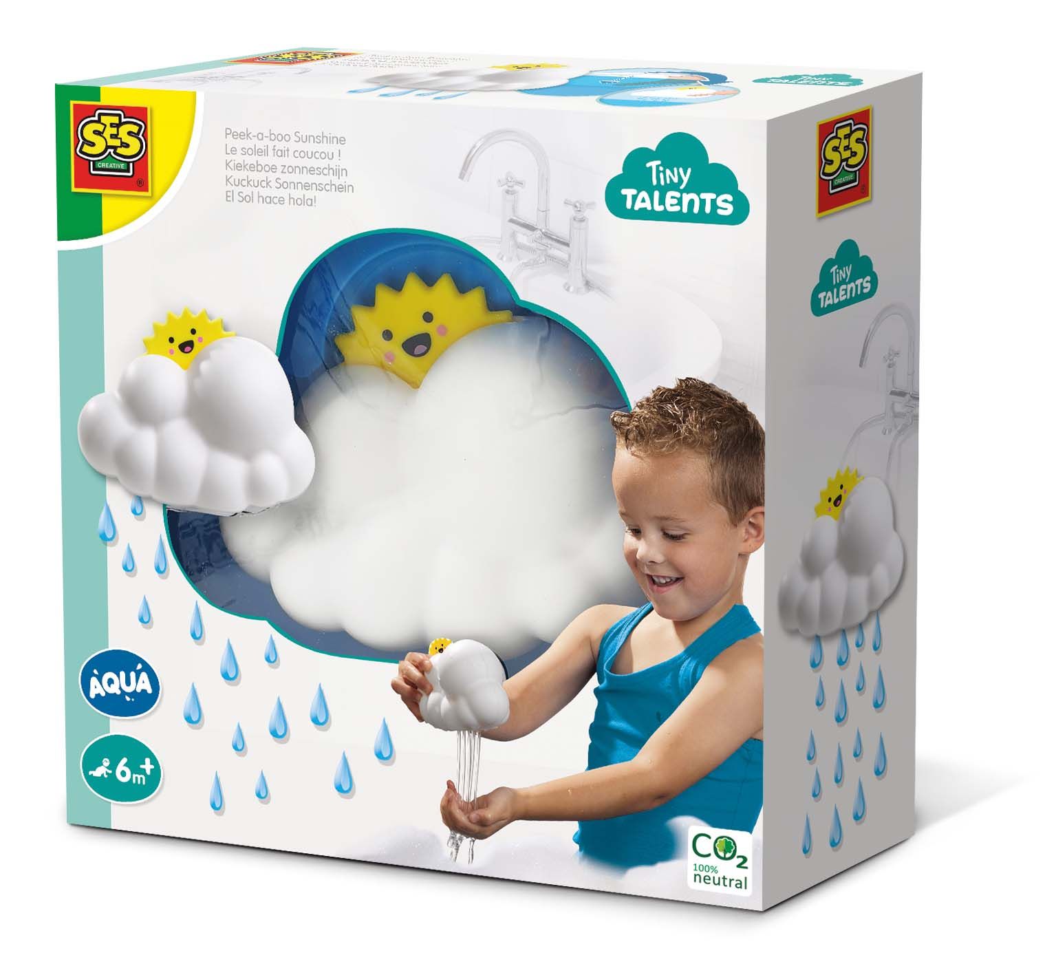 SES Creative Tiny Talents Kiekeboe zonneschijn - 0.5+ jaar - Wit/Geel