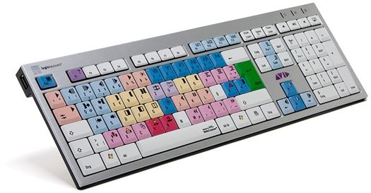 Logickeyboard Avid Media Composer - QWERTZ - USB - Aluminium