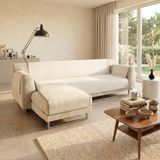 Italian Bed Linen Comfort antislip bankhoes met schiereiland SX 290 cm crème
