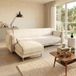 Italian Bed Linen Comfort antislip bankhoes met schiereiland SX 290 cm crème