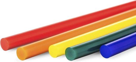 TROTEC Lijmsticks-set gekleurd, 50 stuks (Ø 7 mm)