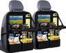 Markenlos Famanu – Auto-organizer - grote rugleuningbescherming - achterbank-organizer voor kinderen met klaptafel - multifunctionele waterdichte achterbank-organizer (zwart - 2 stuks)