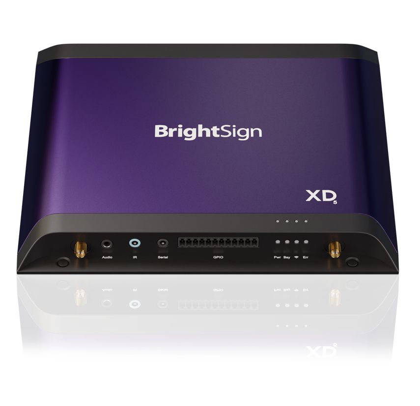 BrightSign XD235 Digital Media Player - 4K Ultra HD - 256GB - Violet