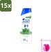 Head & Shoulders 15 x 2-en-1 Menthol Fresh Anti-roos Shampoo 300 ml