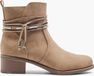 Graceland Taupe enkellaars - Maat 39