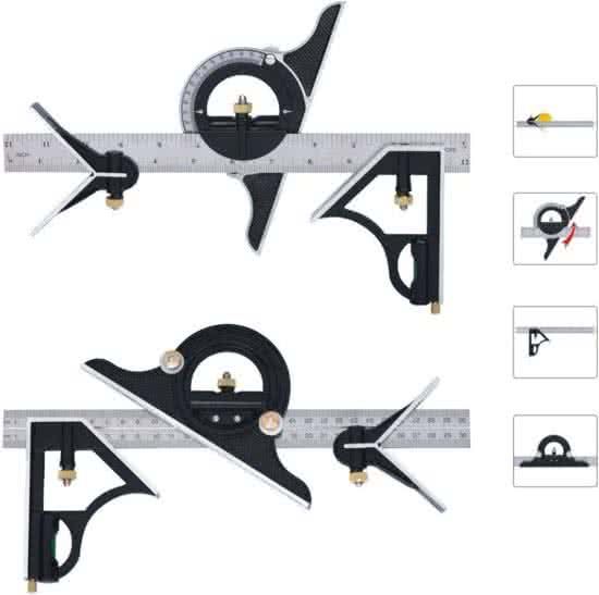 Benson Combinatiehaak - Combihaak - Zwaaihaak - Winkelhaak - 300mm