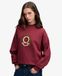 Superdry Sweat Crest col Rond Coupe Décontractée Rouge Taille: 42