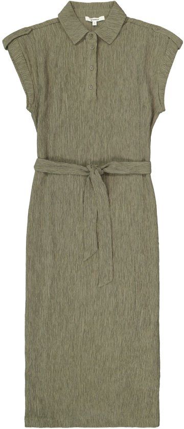 Garcia R260283 Jurk Lange Mouw Klassieke Kraag Katoen Elastaan Olive Breeze M