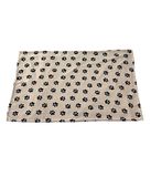 Dehner Favoriete honden- en kattendeken Weary, ca. 150 x 100 cm, fleece, beige/zwart