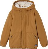 Vertbaudet Ripstop parka met imitatiebontvoering voor jongens