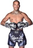 8 Weapons Short voor Muay Thai Shift Unisex XXL black/black matt