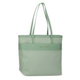 Pepe Jeans Morgan Draagtas 39,6 cm (15,6 inch), groen, 34 x 32 x 14 cm, polyester met kunstlederen details van Joumma Bags, Groen, Eén maat, draagtas