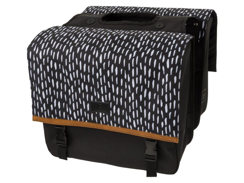 FastRider Nara Dubbele Fietstas Zwart - 33L - MIK - Achter - Waterafstotend