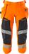 Mascot Accelerate Safe Pantalon 3/4 avec poches à clous 19049-711 - haute visibilité orange/bleu marine foncé - C58