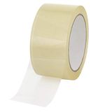 baytronic Verpakkingstape plakband pakkettape stil 66m x 50mm 48? bruin of transparant (1x rol, transparant)