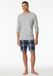 Schiesser Heren Pyjamashirt Longsleeve O-hals Mix + Relax Grijs XL