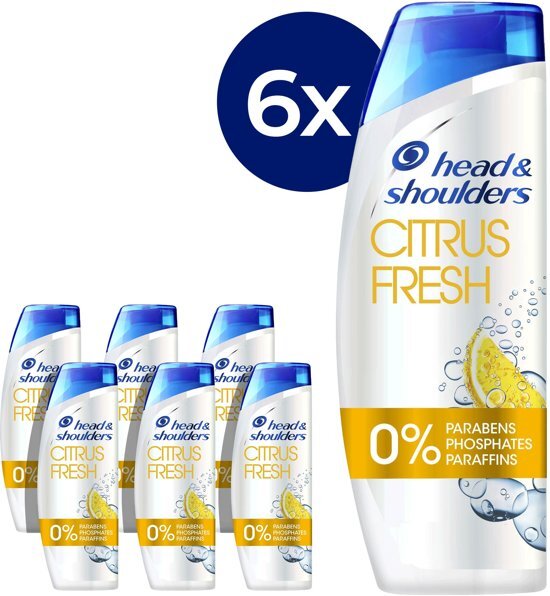 Head & Shoulders Citrus Fresh Anti-roos - Voordeelverpakking 6x280ml - Shampoo