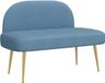 vidaXL Fauteuil met rugleuning Blauw 110 x 60 x 76 cm