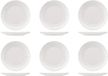 H&H Set de 6 assiettes à fruits lotus blanches 21 cm